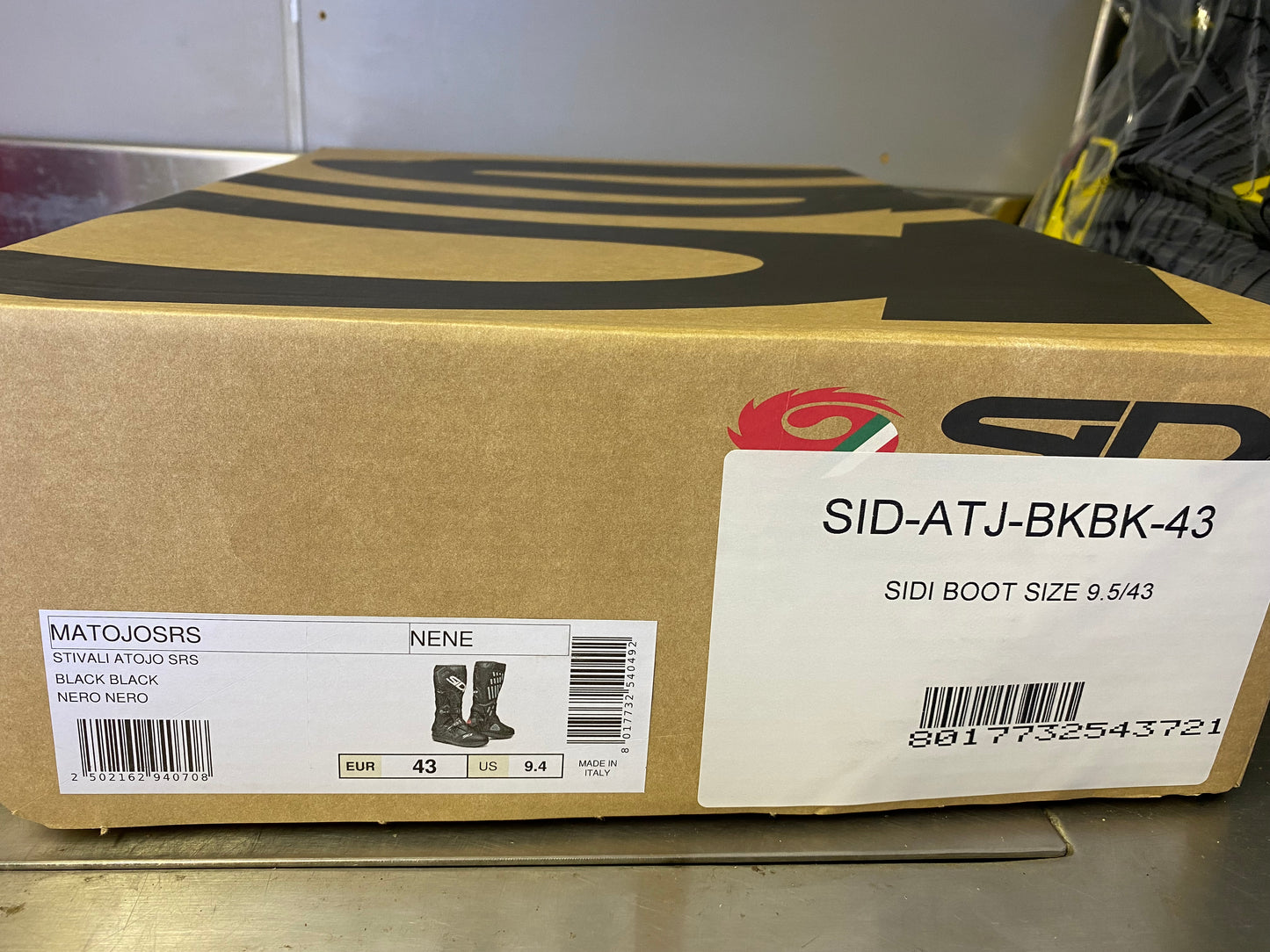 SIDI Atojo SRS Black 9.4/43 Boots